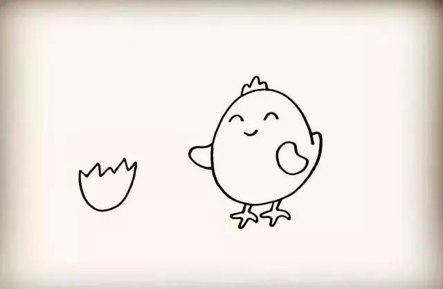 简笔画:鸡妈妈和小鸡