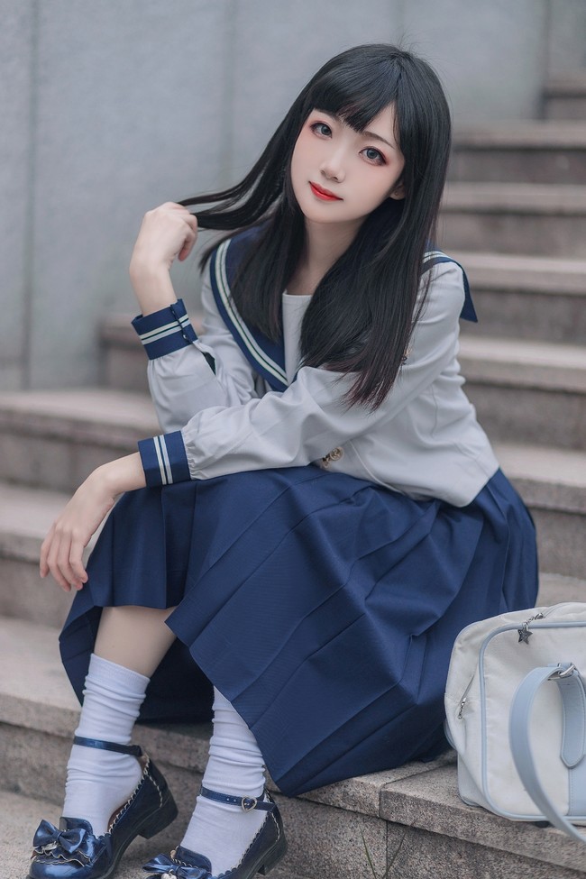 jk少女,银帆长裙为甜美加分__凤凰网