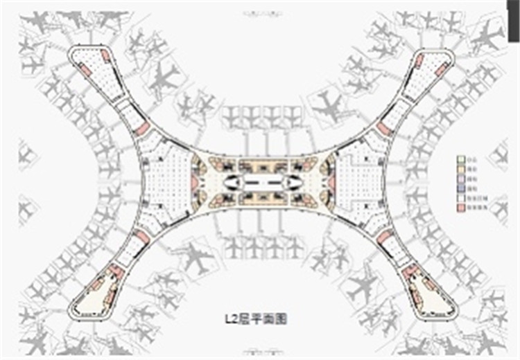 江北机场t3b航站楼楼层平面示意图据《公告》显示,本项目业主为重庆