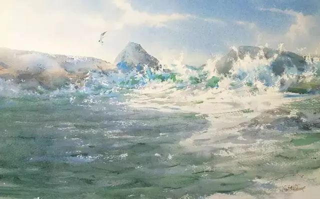 水彩画家sergey temerev的风景画