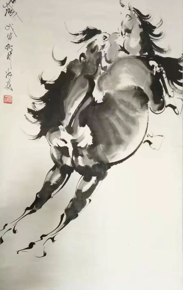 1991年10月张森首次在烟台美术博物馆举办个人画展,张仃