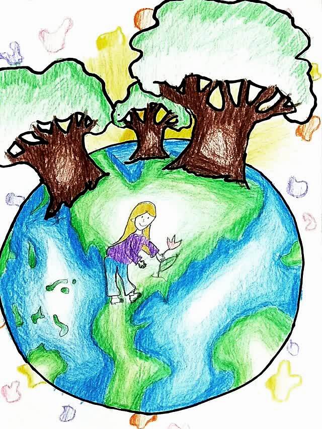 世界地球日|地球妈妈我守护——世纪英华小画家童心唤