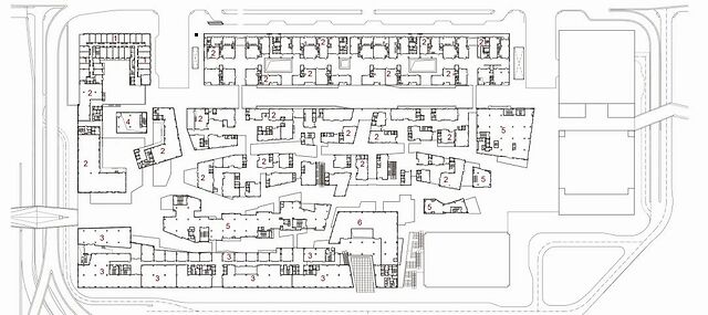 深业上城 loft 剖透视,平面,模型及草图  urbanus 物换星移:都市实践