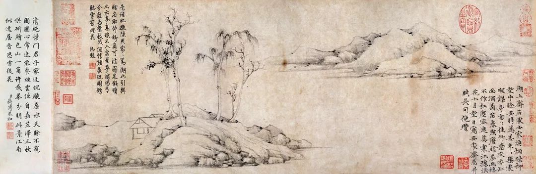 中国古代山水画赏读元代山水画