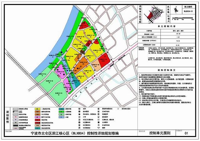 宁波市北仑区滨江核心片区控制性详细规划修编批后公布