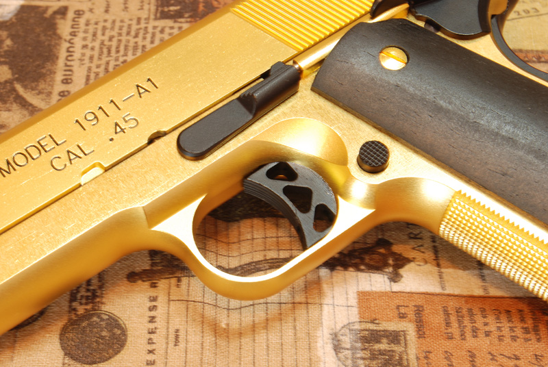日本wa黄金m1911a1 尼古拉斯凯奇电影变脸同款金属气动玩具bb弹版