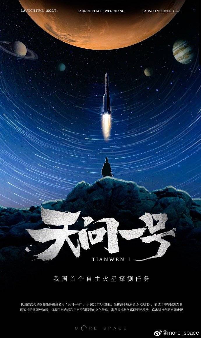 刚刚天问一号发射成功中国首次火星探测任务启航
