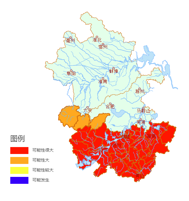 安徽发布山洪灾害气象预警,芜湖市繁昌县等多地红色预警