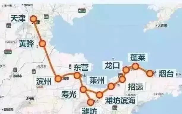 时速350km/h,潍烟高铁首次环评公示,全线共设9座车站