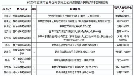 四川宜宾面向优秀农民工公开选拔10名乡镇副科级领导干部