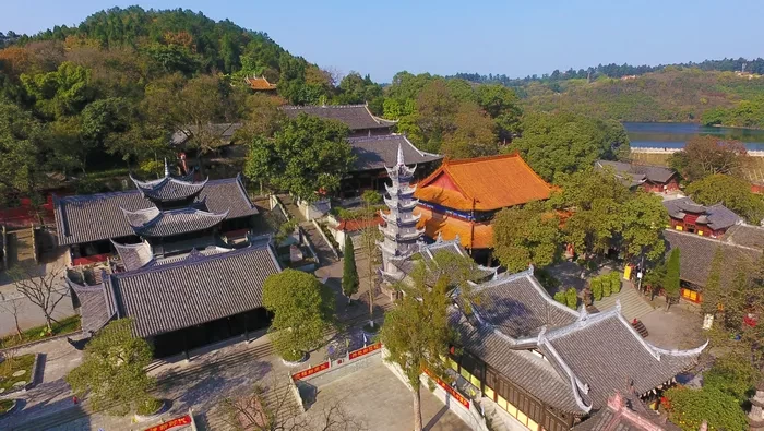 美丽寺院 四川遂宁广德寺