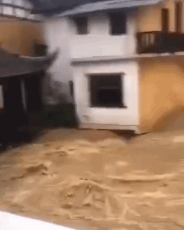 ▼心痛直击马头溪历史建筑——风雨桥被洪水冲走 0 2 part 慈利县网友