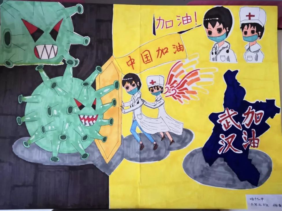 用思维导图,绘制关于新冠肺炎病毒的画作,哈17中的