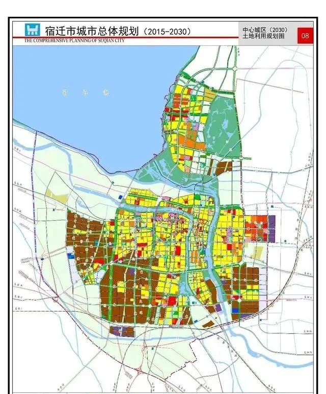 67宿迁城市总体规划滨湖新区与主城组团形成主副双城