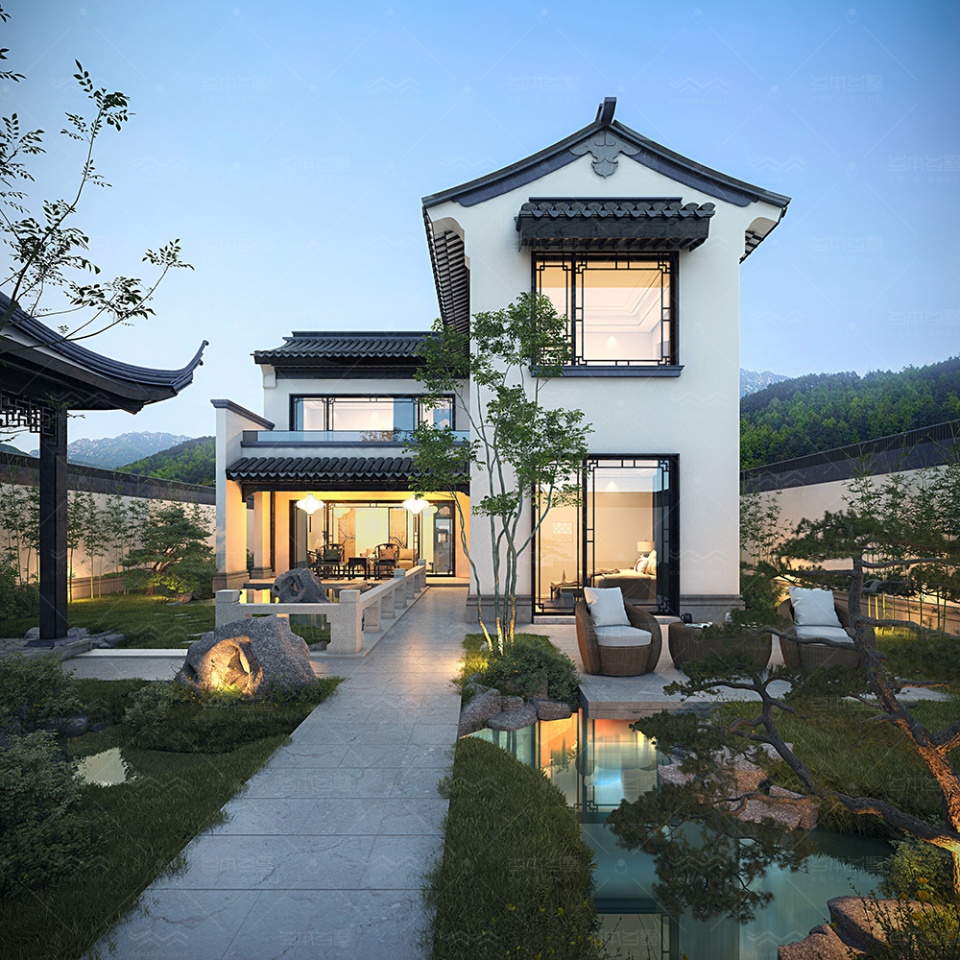 乡本新徽派升级之作——中式合院 一方小院,天地独享.