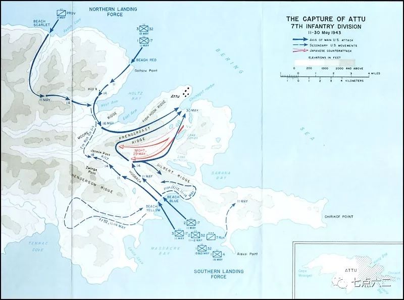 燃烧的太平洋(十四):血染冰雪山谷——阿留申群岛战役