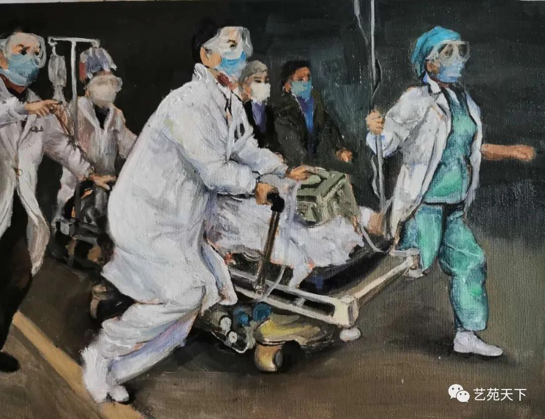 众志成城抗疫情·中国艺术家在行动——青妍君油画作品展