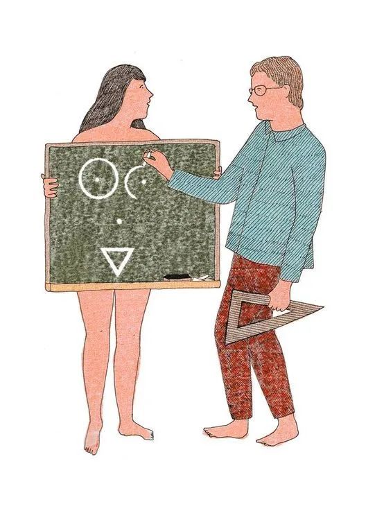 她的作品极具个人风格,在她的插画中,经常可以看到那些男男女女的性