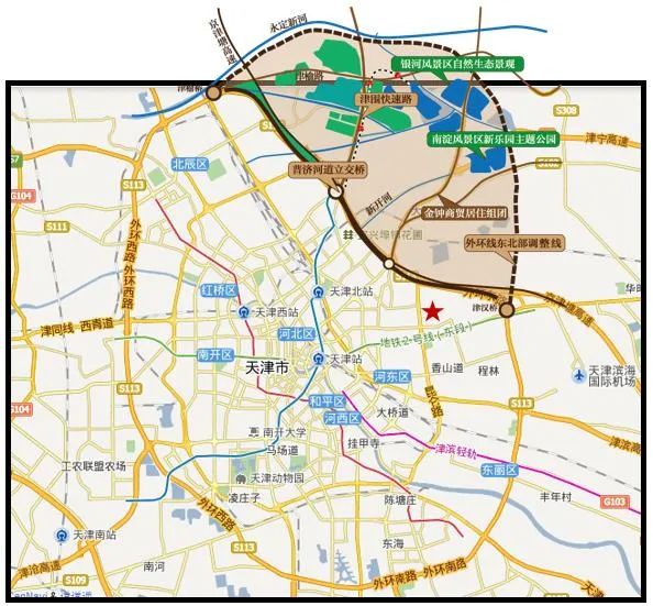 随着整个外环线拓圆,天津城市发展重心东移,越来越多的城市规划理念