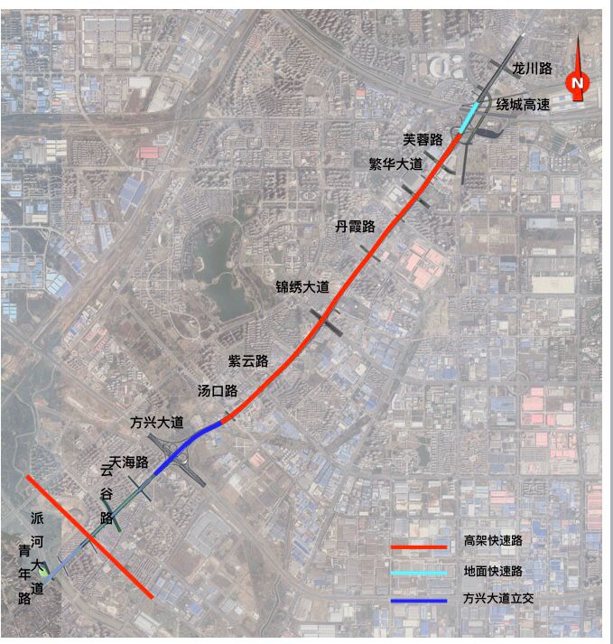 合肥市金寨路绕城高速青年路快速化改造工程方案公示