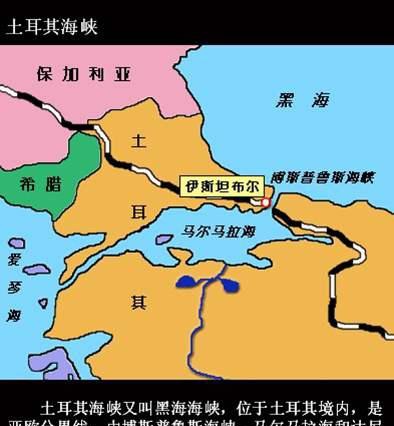 土耳其海峡包含了博斯普鲁斯海峡,马尔马拉海,达达尼尔海峡三部分,全