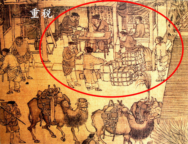 清明上河图中的"名场面":中介当街拉人,商贩占道经营交通拥堵