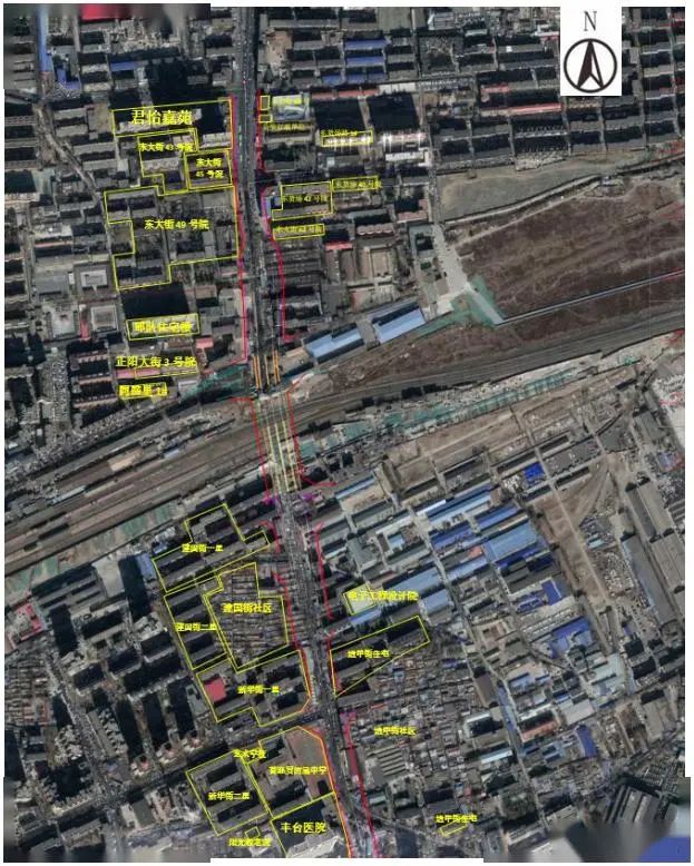 本次设计段除与南四环路,丰台铁路编组站,西侧联络线及正阳大街相交