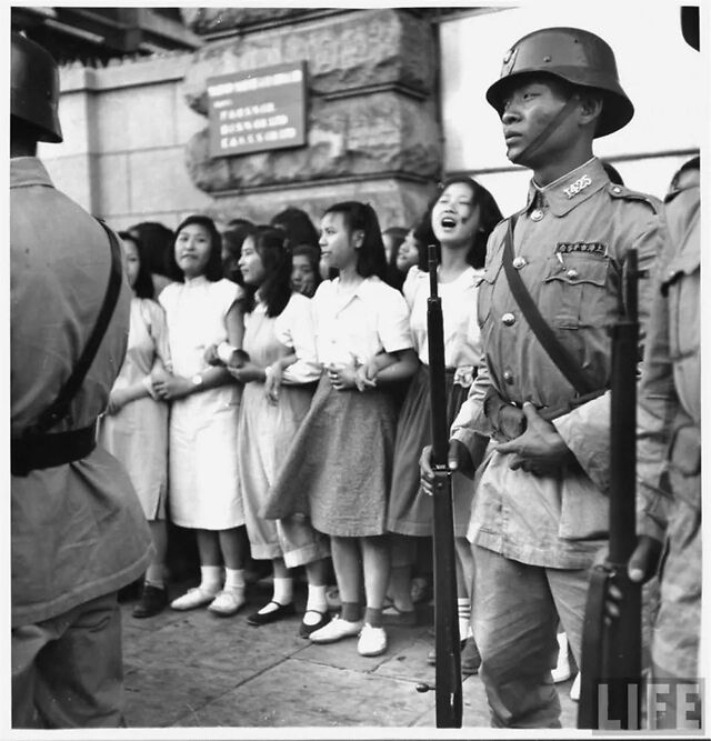 1949年国民党军队在南京最后的留影