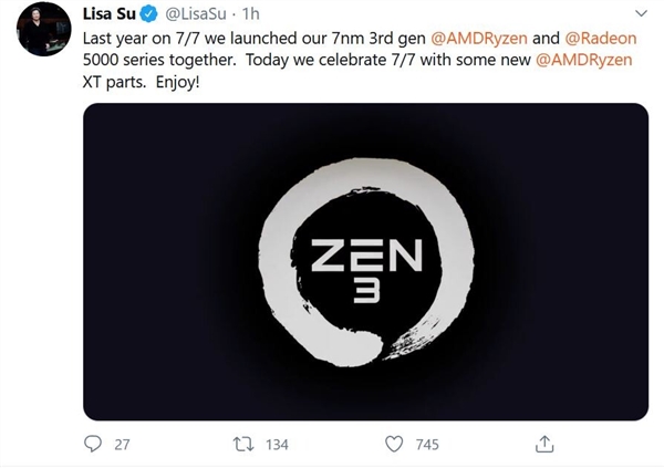 AMD CEO蘇姿豐：Zen 3年底如期發布 它棒極了！