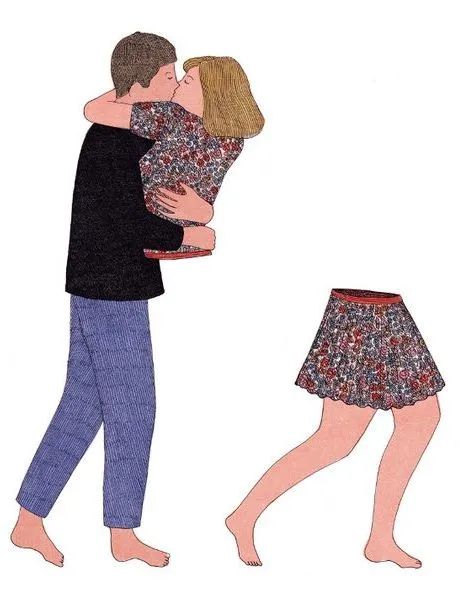 她的作品极具个人风格,在她的插画中,经常可以看到那些男男女女的性