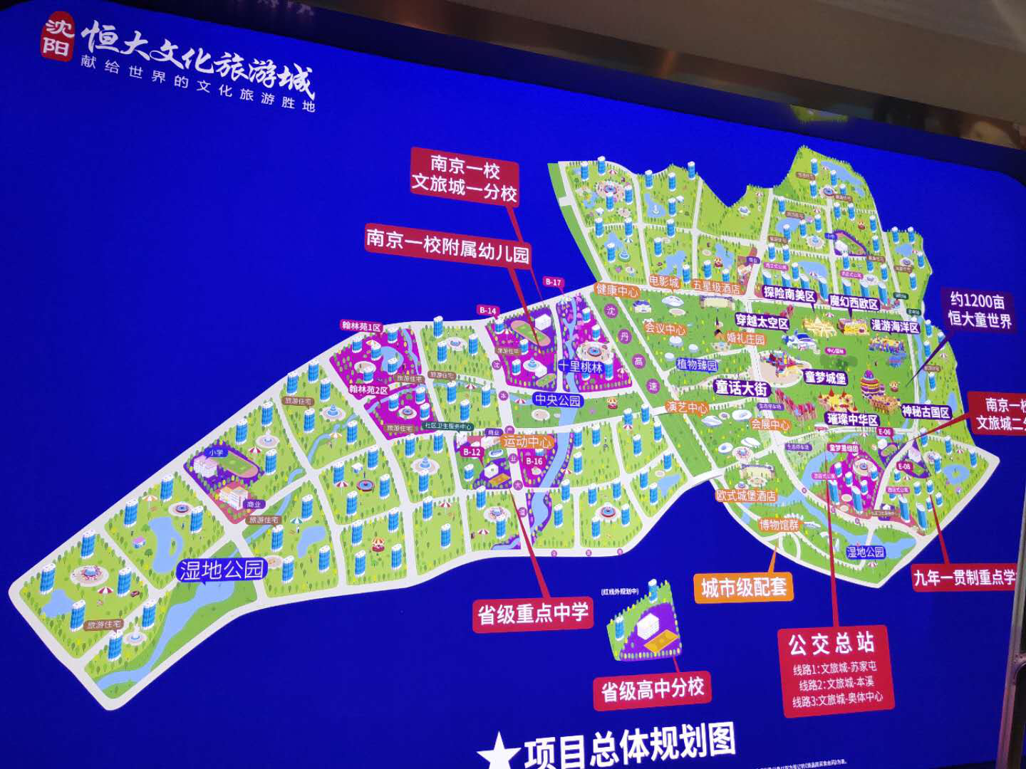 沈阳恒大文化旅游城总体规划图
