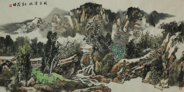 翟晖山水画作品鉴赏