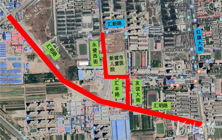 石家庄:城建加速度——市儿童医院4条配套道路提前完成建设任务