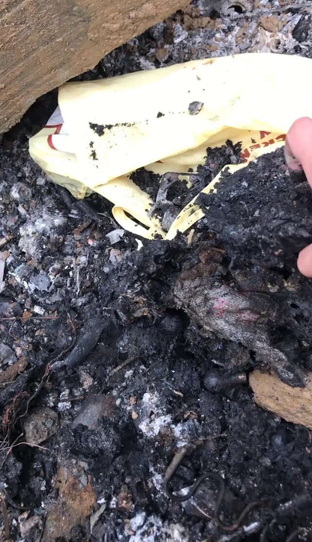 (垃圾焚烧的残渣)