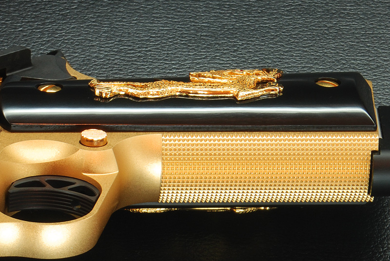 黄金龙纹m1911尼古拉斯凯奇同款airsoft水弹玩家