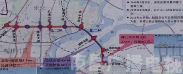 江西要新建一座特大桥3跨赣江位置在