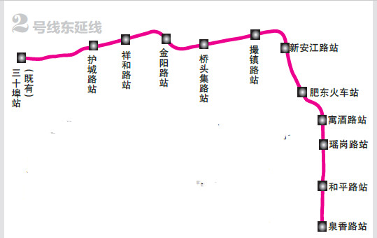 合肥地铁2,3,4号线延长线及6号线走向和站点首次曝光