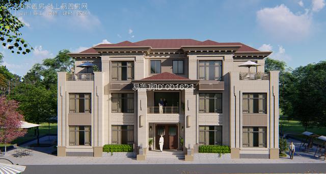 湖南邵阳面宽21.8米新中式别墅,兄弟自建房优选__凤凰