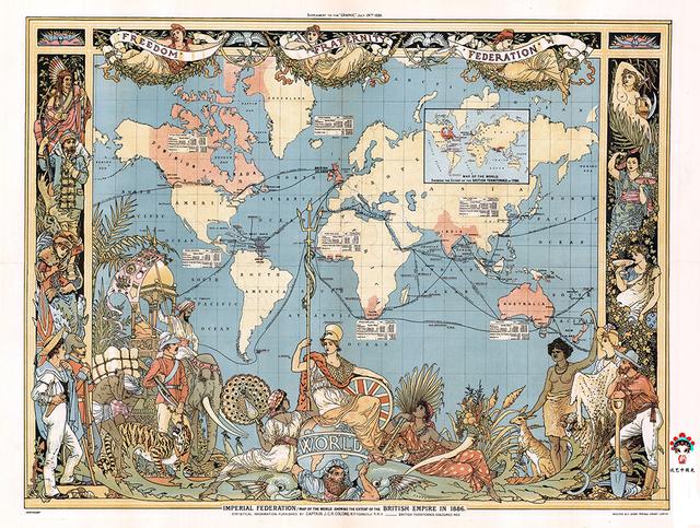 维多利亚时代英国人自绘地图