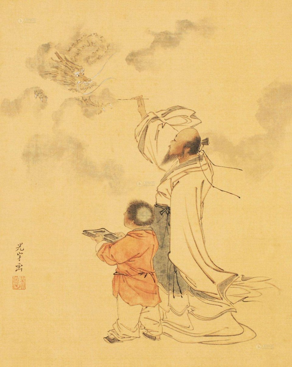 他被称为白描第一人画马后马死了画虎不敢画尾巴怕活了