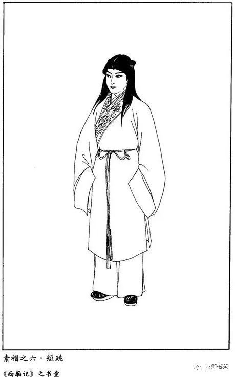 中国戏服白描