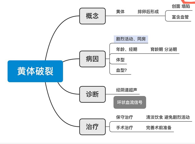 干货收藏!思维导图,秒懂妇科急腹症