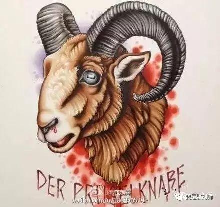 有的是生肖属羊的才会纹羊头纹身图案,羊头纹身图案除了黑暗和邪恶的