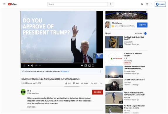 在中国官媒youtube频道投放竞选广告?特朗普竞选团队急澄清:并非故意