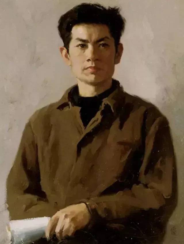 靳尚谊《大学生》54.241cm 1978 纸板油画