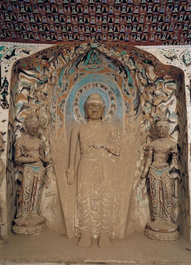 刘萨诃瑞像 莫高窟第203窟 初唐佛教自两汉之际传入中国以来,就不断