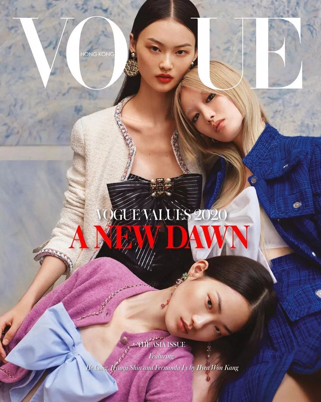 贺聪仙女登中国香港版vogue封面,美
