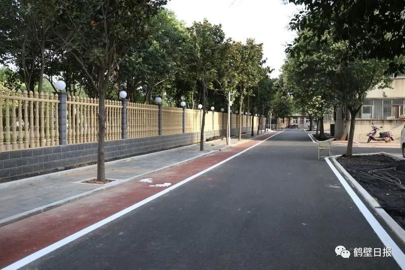停车位柏油路鹤壁这些老旧小区变化真不小