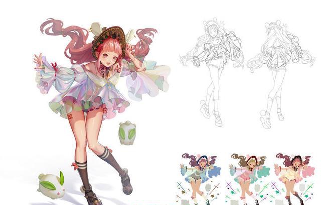 动漫少女裙子怎么画好?一步一步教你画裙子