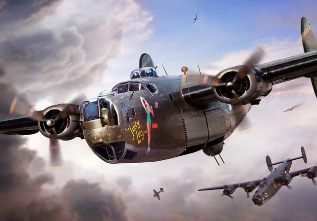 b-24"解放者"(liberator)是美国联合飞机公司研制的一种四发重型轰炸